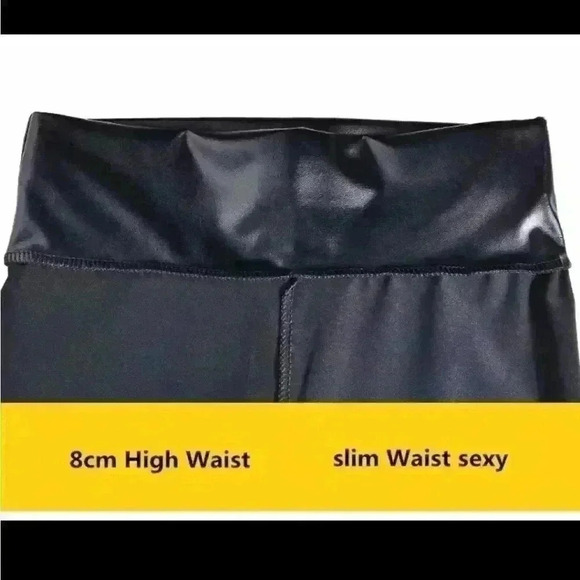 New Solid Faux Leather legging - Picture 16 of 16